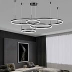 Cascading Layered Ring Chandelier – Arevaux – Lifestyle View 2