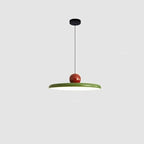 Two-Tone Lacquer Disc Pendant Light – Barel – Sage Green