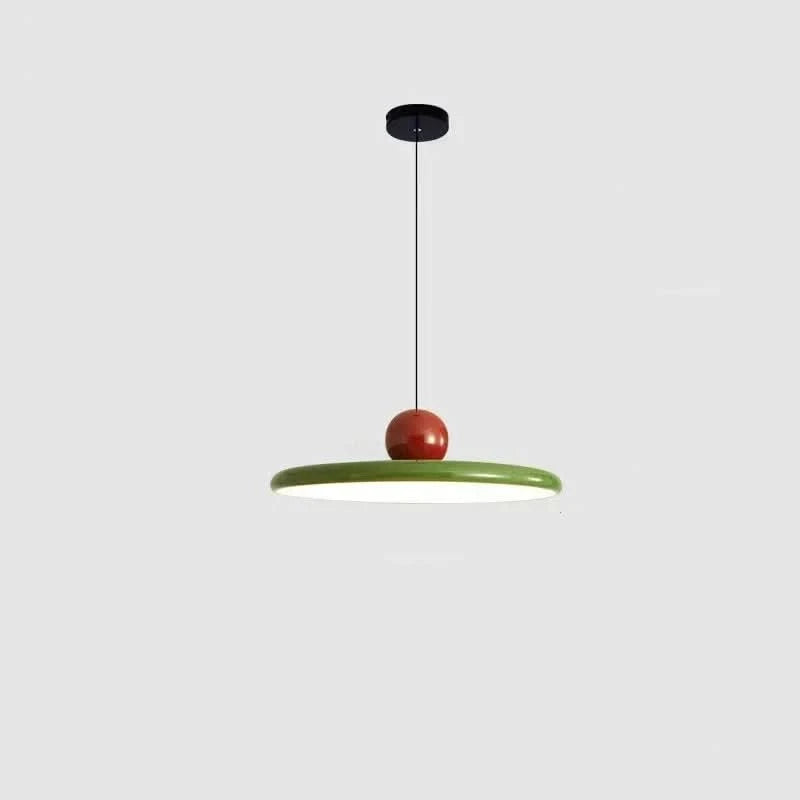Two-Tone Lacquer Disc Pendant Light – Barel – Sage Green