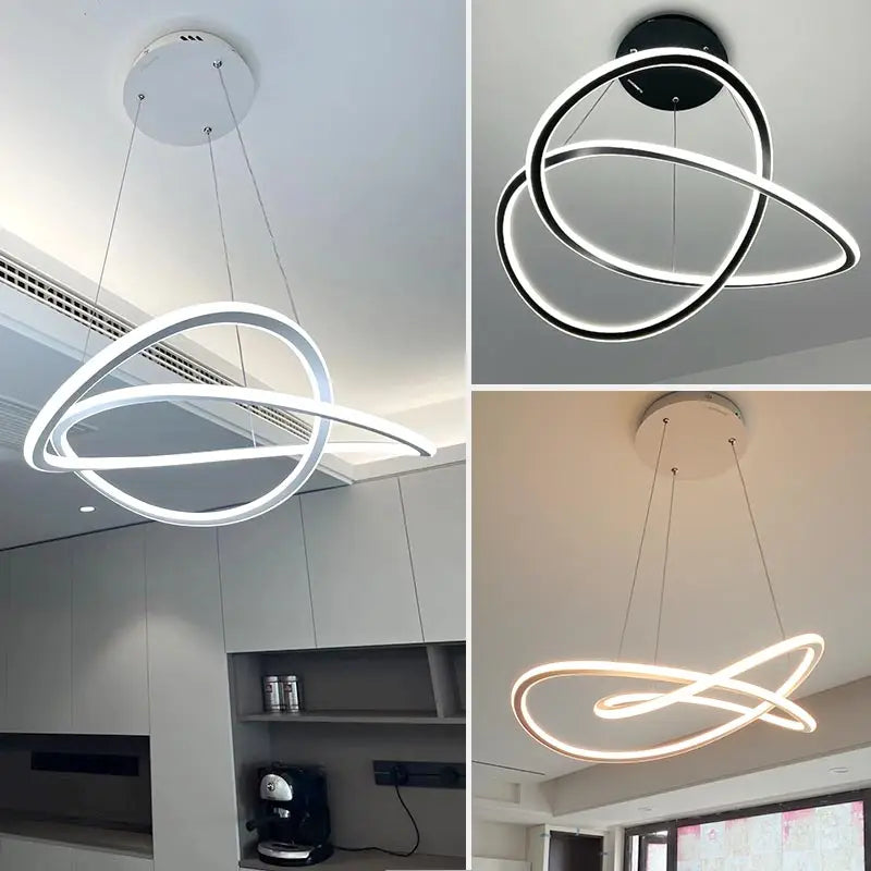 Nordic Infinity-Loop Pendant Light Qxaelinth – View 5