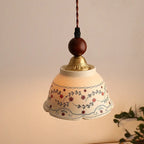 Artisan Ceramic Dome Pendant Light Terrano – Hero Shot