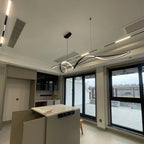 Minimalist Linear Acrylic Pendant Light Berlo – Lifestyle View 2