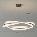 Sculptural Twisted Metal Pendant Light Cxaelindra – 60cm Size Detail