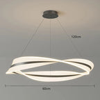 Sculptural Twisted Metal Pendant Light Cxaelindra – 60cm Size Detail