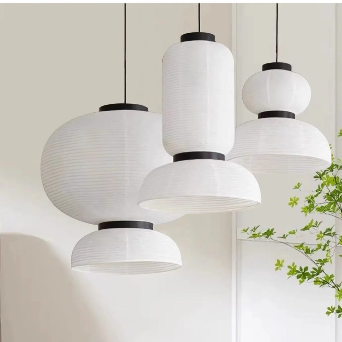 Japanese Paper Sphere Pendant Light Worixa – Product Detail 5