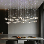 Crystal Butterfly & Glass Lotus Chandelier – Belloria – Lifestyle View 2
