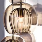 Fluted Glass Globe Pendant Light Celvorn – Product Detail 12