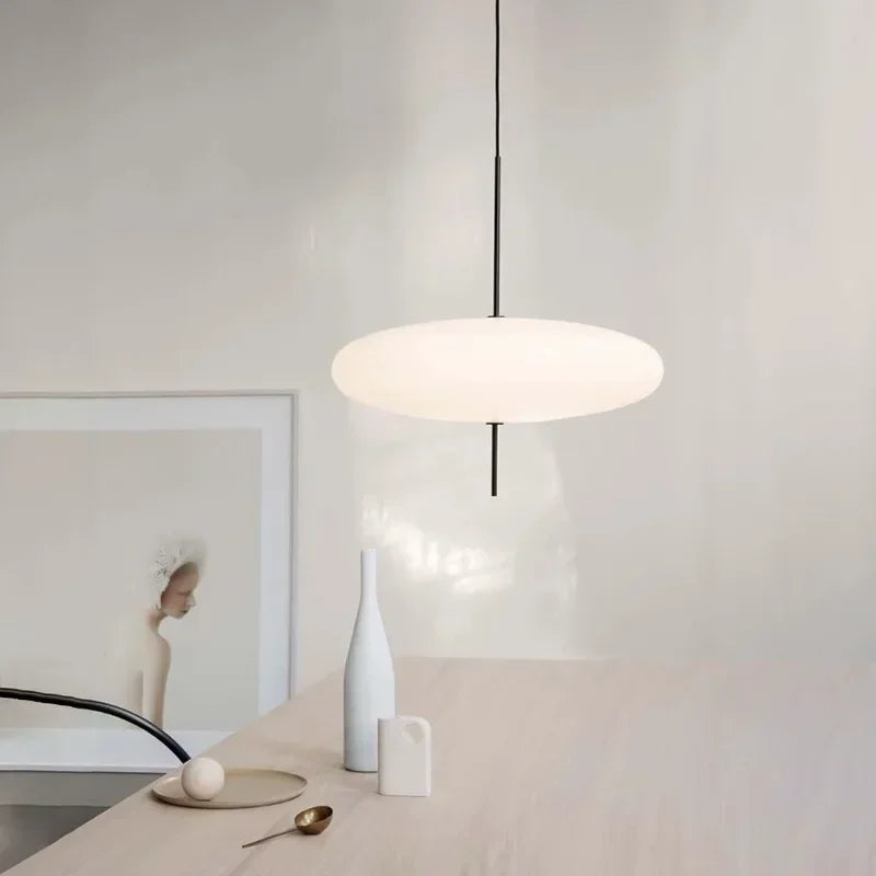Sculptural Floating Acrylic Pendant Novaelia – Lifestyle View 3