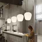 Scandinavian Ribbed Opal Pendant Light Solvik – Product Detail 8