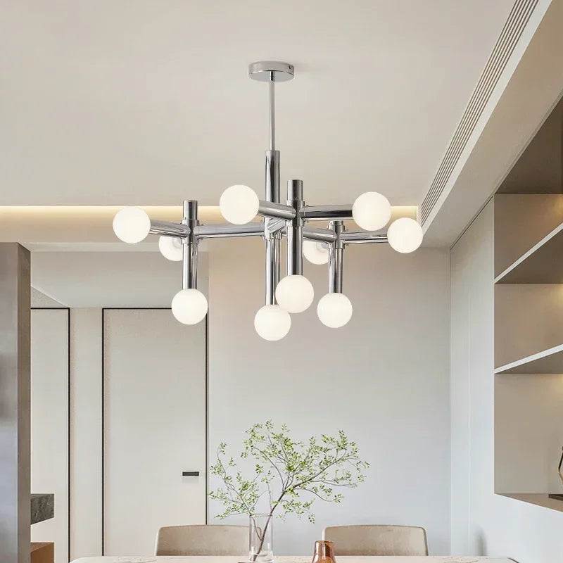 Mouth-Blown Glass Cluster Chandelier Forox – Lifestyle View 4