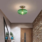Glass Smoked Pendant Light Halion