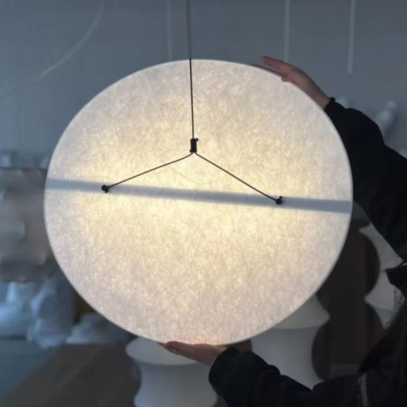 Nordic Fabric Disc Pendant Light Elvorath – Hero Shot