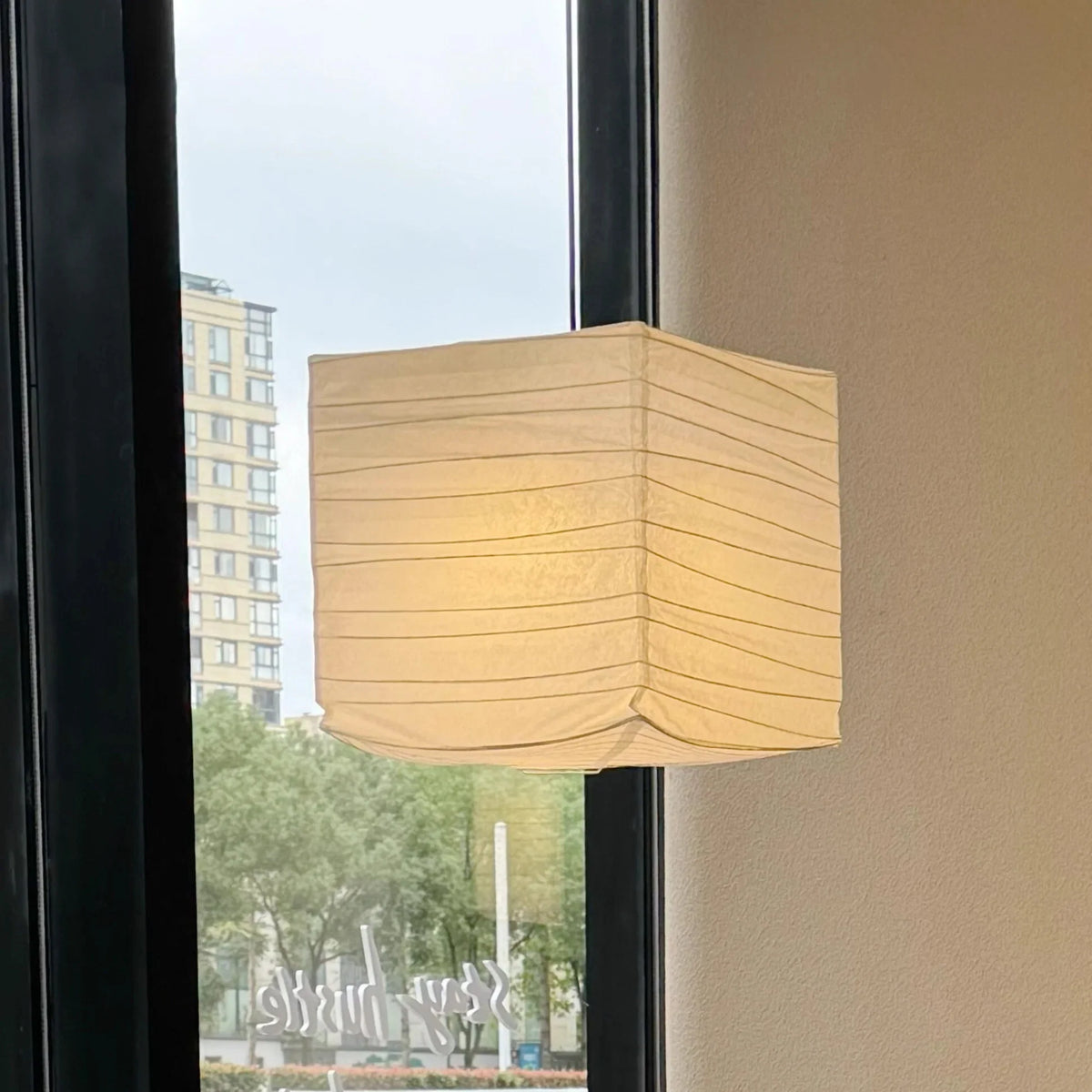 Japanese Washi Paper Pendant Light Jalvrix – Lifestyle View 3