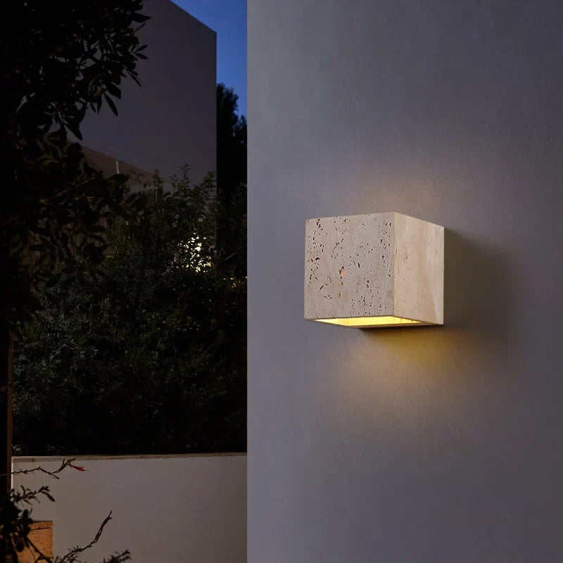 Sculptural Stone Outdoor Light Elmon – Product Detail 7