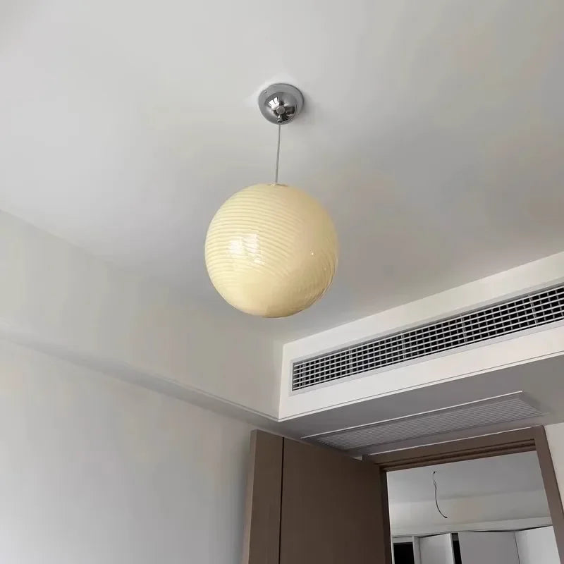 Sculptural Glass Orb Pendant Light Daevix – Lifestyle View 3