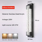 Ecrivox Steel Linear Outdoor Wall Sconce