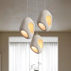 Nordic Textured Pebble Pendant Light Ovaelindra – Lifestyle Cluster, White