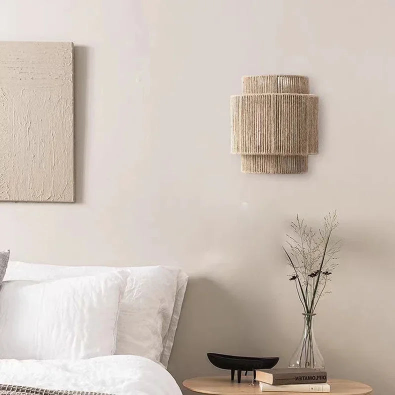 Rattan Metal Artisan Wall Sconce Bixon – Product Detail 8