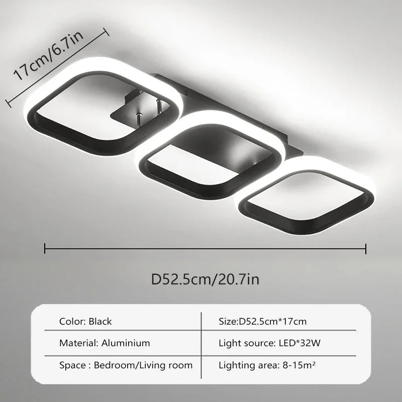 Lightweight Aluminum Square Ceiling Light Parvex – Product Detail 9