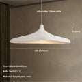Sculptural High-Polymer Dome Pendant Light Gaevrix – White, 80cm