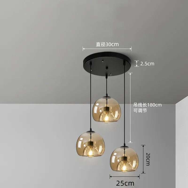 Industrial Glass Globe Pendant Light – Orbeon – Product Detail 11