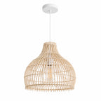 Contemporary Rattan Sculptural Pendant Light Florevix – Studio View