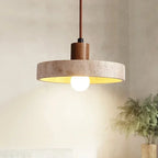 Natural Travertine Wabi-Sabi Pendant Ishiko – Hero Shot