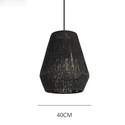 Hand-Woven Rattan Meditative Pendant Light Serova – Product Detail 11