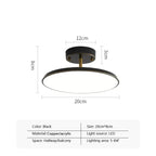 Brushed Aluminium Disc Ceiling Light Darevo – Product Detail 6