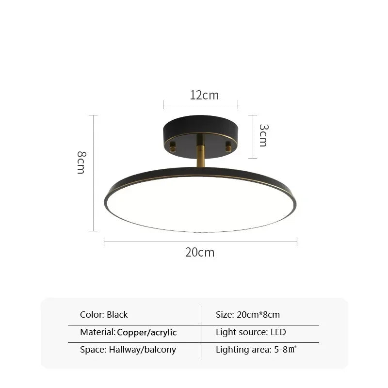 Brushed Aluminium Disc Ceiling Light Darevo – Product Detail 6