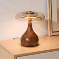 Hovelux Compact Style – Ash Wood Base with Mouth-Blown Glass Disc