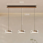 Double Layer Glass Drum LED Pendant Light – Ebelindra – Product Detail 5