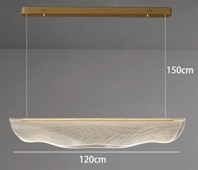 Gaion pendant light dimensions – 120 cm span