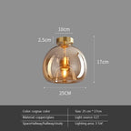 Smoked Glass Minimalist Pendant Light Kronex – View 23