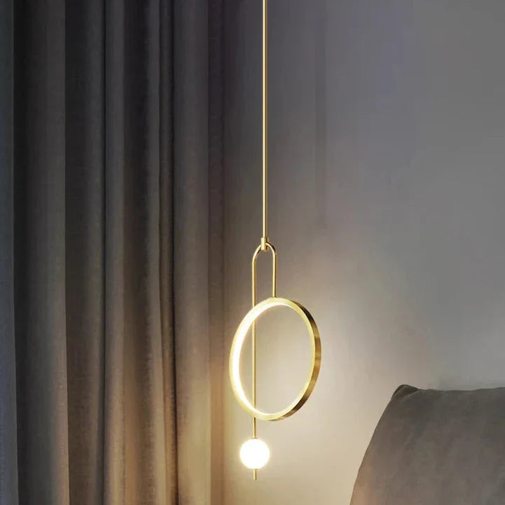 Modern Metal Ring Pendant Light Circlion