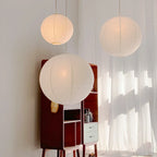 Mwaelinth ribbed paper globe pendant light