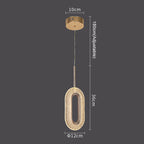 Xtaeloria Oval Pendant, 1 Head – Dimensions Diagram