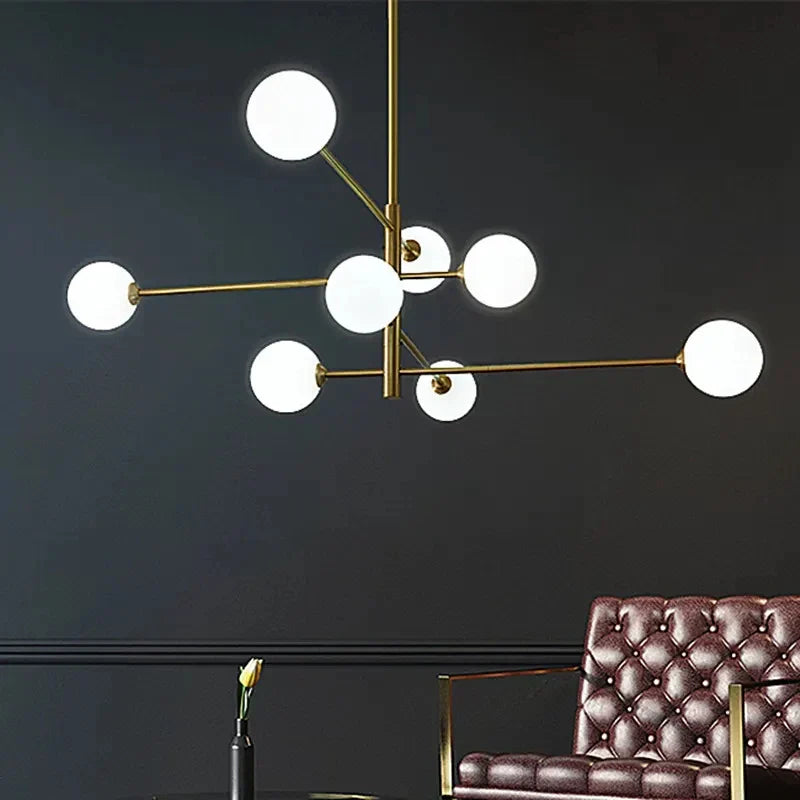 Sculptural Branch Globe Chandelier - Solindra