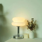 Mid-Century Chrome Stacked Glass Table Lamp Orbidex – Product Detail 7
