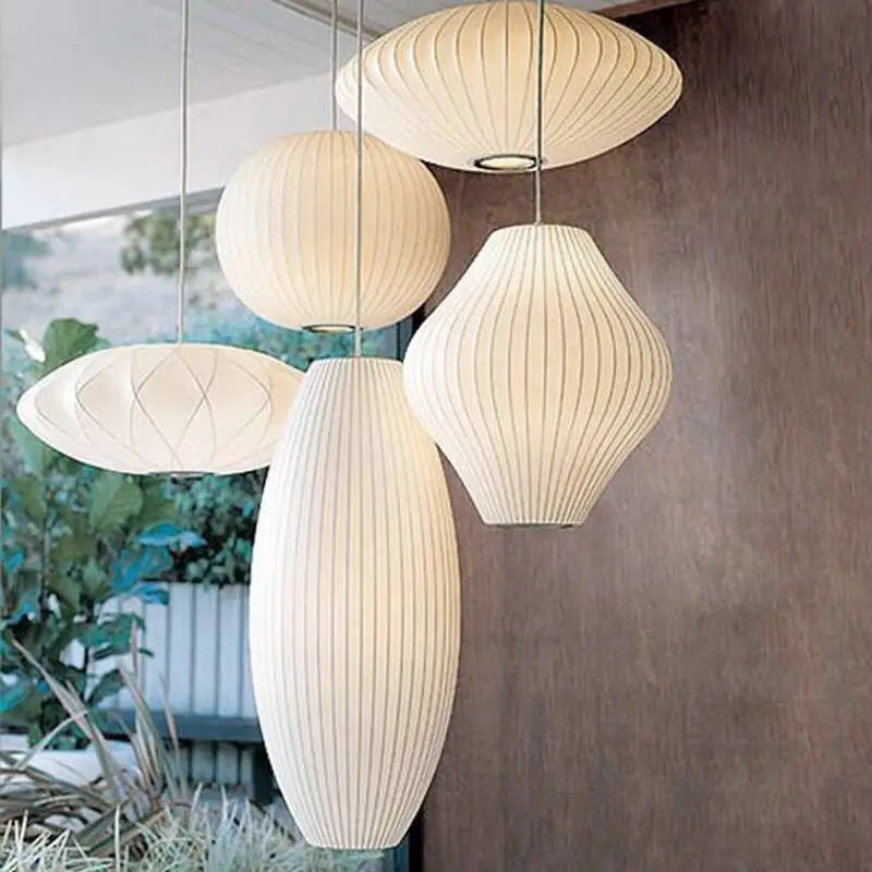Soft Cloth Lantern Pendant Light Vraelorn – Lifestyle View 3