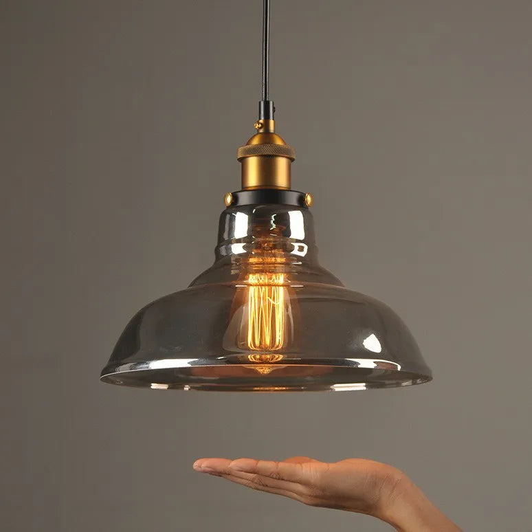 Industrial Glass Dome Pendant Light – Domaris – Lifestyle View 4