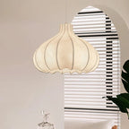 Layered Silk Disc Pendant Light Salivorn – Lifestyle View 2