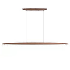 Linear Walnut Wood Pendant Light Ptaeloria – Lifestyle View 3
