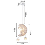 Csaelinth Medium Pendant, Warm White – Dimensions 17 x 25cm, 100cm Drop