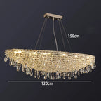 Contemporary Crystal Pendant Light Kovera