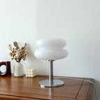 Mid-Century Chrome Stacked Glass Table Lamp Orbidex – Product Detail 6