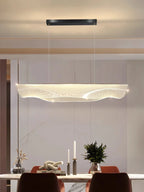 Gaion pendant light in Matte Black, evening ambiance