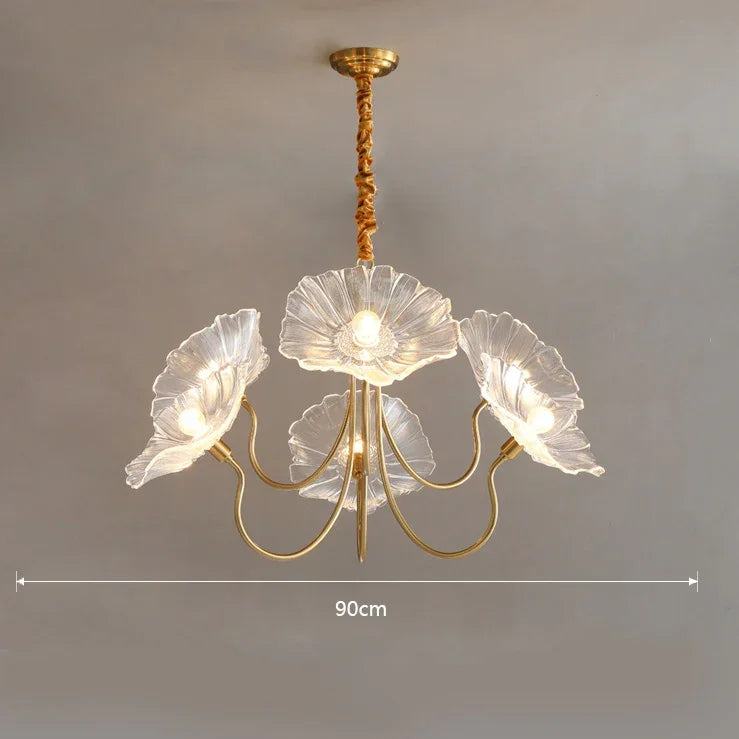 Gerlinth 6-Light Pendant Clear – dimensions 90cm