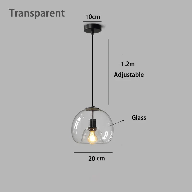 Double Glass Dome Pendant Light Hzaeloria – Product Detail 6