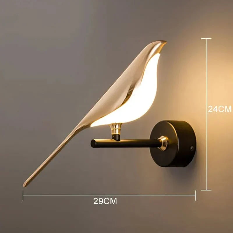 Polished Bird Sculptural Wall Sconce Asrioth – Product Detail 6